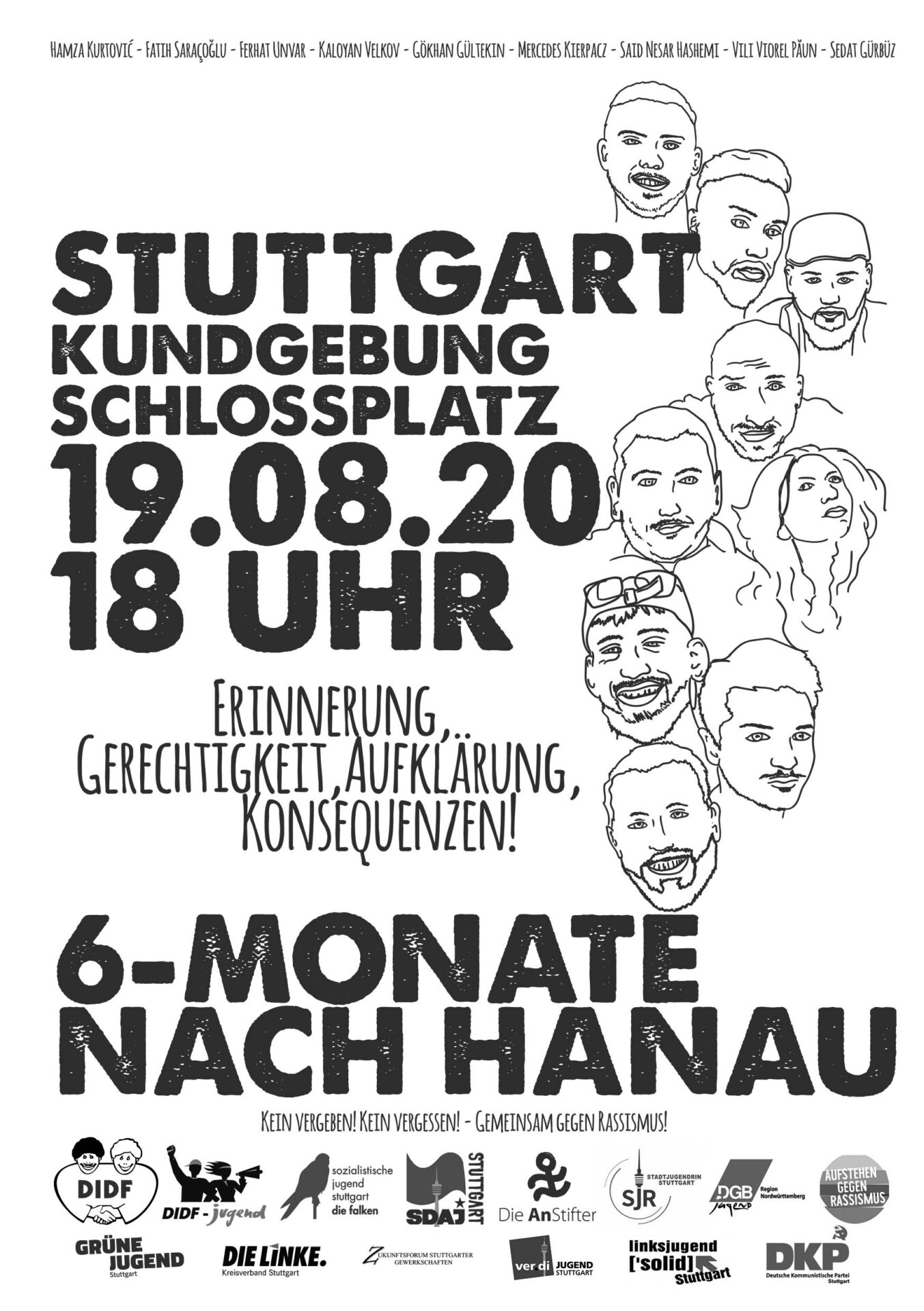 Nein zu Rassismus. Für Solidarität. Für Vielfalt.