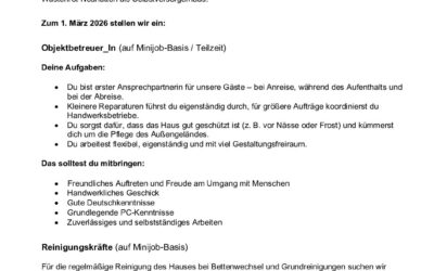 Das NaturFreunde Haus Steinknickle braucht Dich