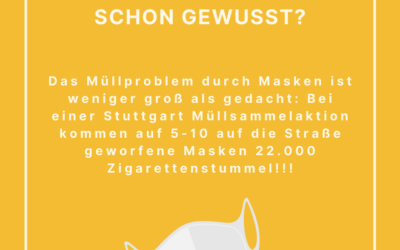 Mund-Nasenschutz-Masken und die Umwelt